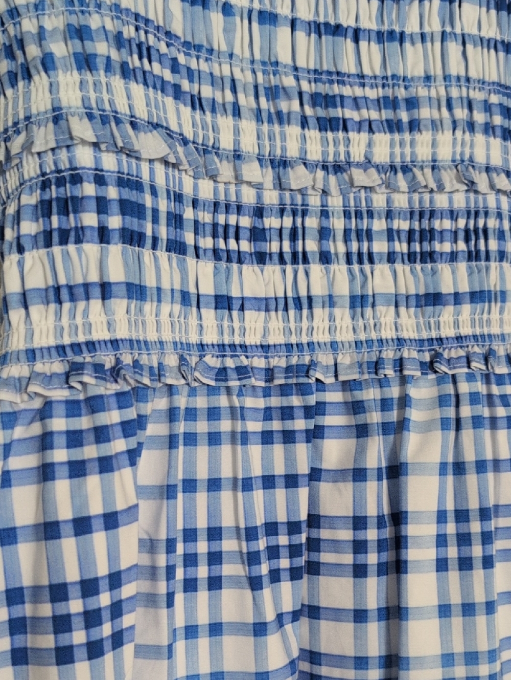 Hill House Azalea Dress in Blue Watercolor Gingham - Picture 5 of 12